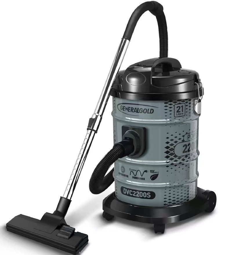 DVC2200S 2200W 21L Silver Drum Vacuum Cleaner - Image 1