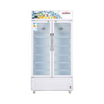 618L White Double-Door Display Showcase