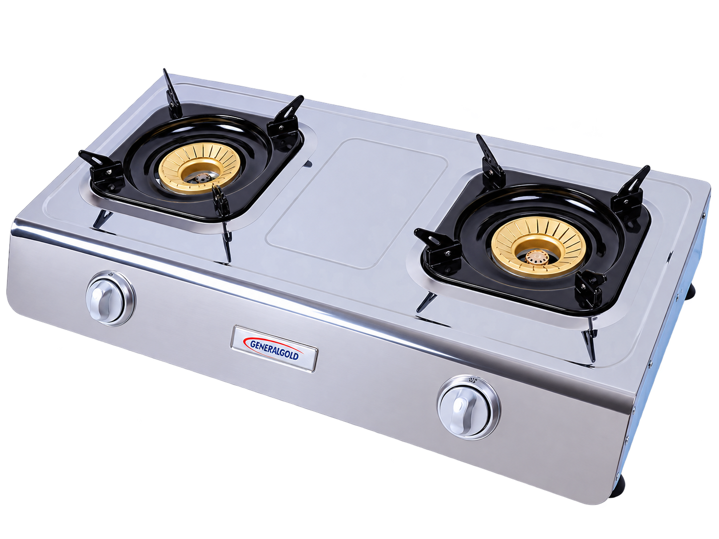 GG-200-H Double-Burner Stainless Steel Gas Stove - Image 1