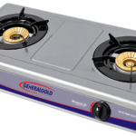 Double-Burner Teflon Gas Stove with FFD