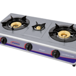 Triple-Burner Teflon-Coated Gas Stove