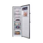Black Single-Door Upright Refrigerator - Image 5