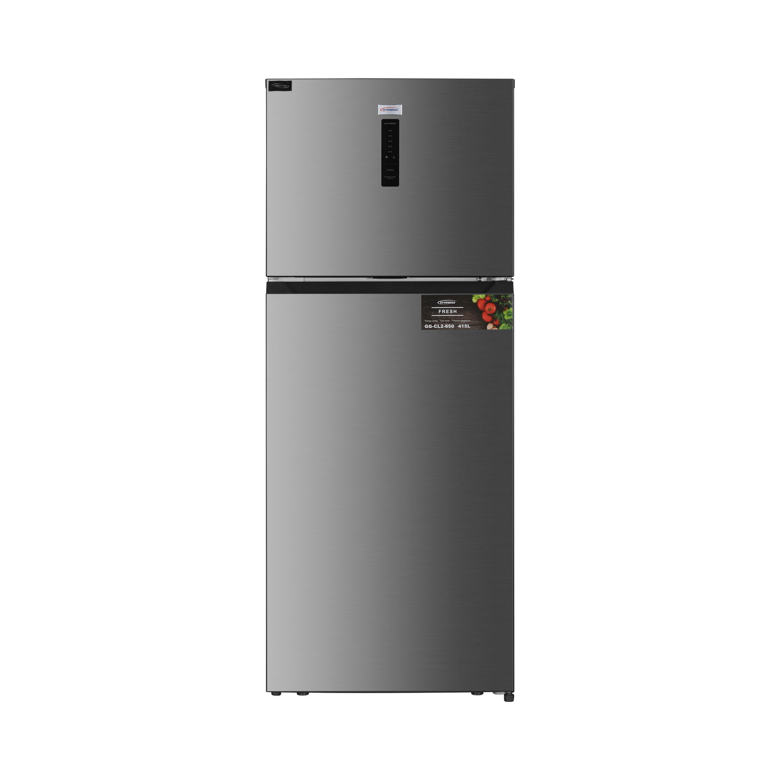 GG-CL2-650 (3) 420L Inox No Frost Top-Freezer Refrigerator - Image 1