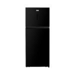420L Black Glass No Frost Top-Freezer Refrigerator