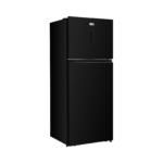 420L Black Glass No Frost Top-Freezer Refrigerator - Image 2