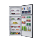 528L Black Glass No Frost Top-Freezer Refrigerator - Image 4