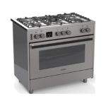 90cm Inox Semi-Professional Gas Cooker with Double Wok Burner - Image 5