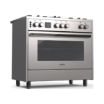 90cm Inox Semi-Professional Gas Cooker with Double Wok Burner - Image 2