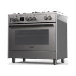 90cm Inox Semi-Professional Gas Cooker with Double Wok Burner - Image 3
