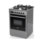60cm Glass-Top Gas Cooker with SABAF Burners & FFD - Image 4