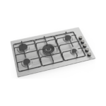 90cm 5-Burner Gas Hob with Enamel Supports - Image 2