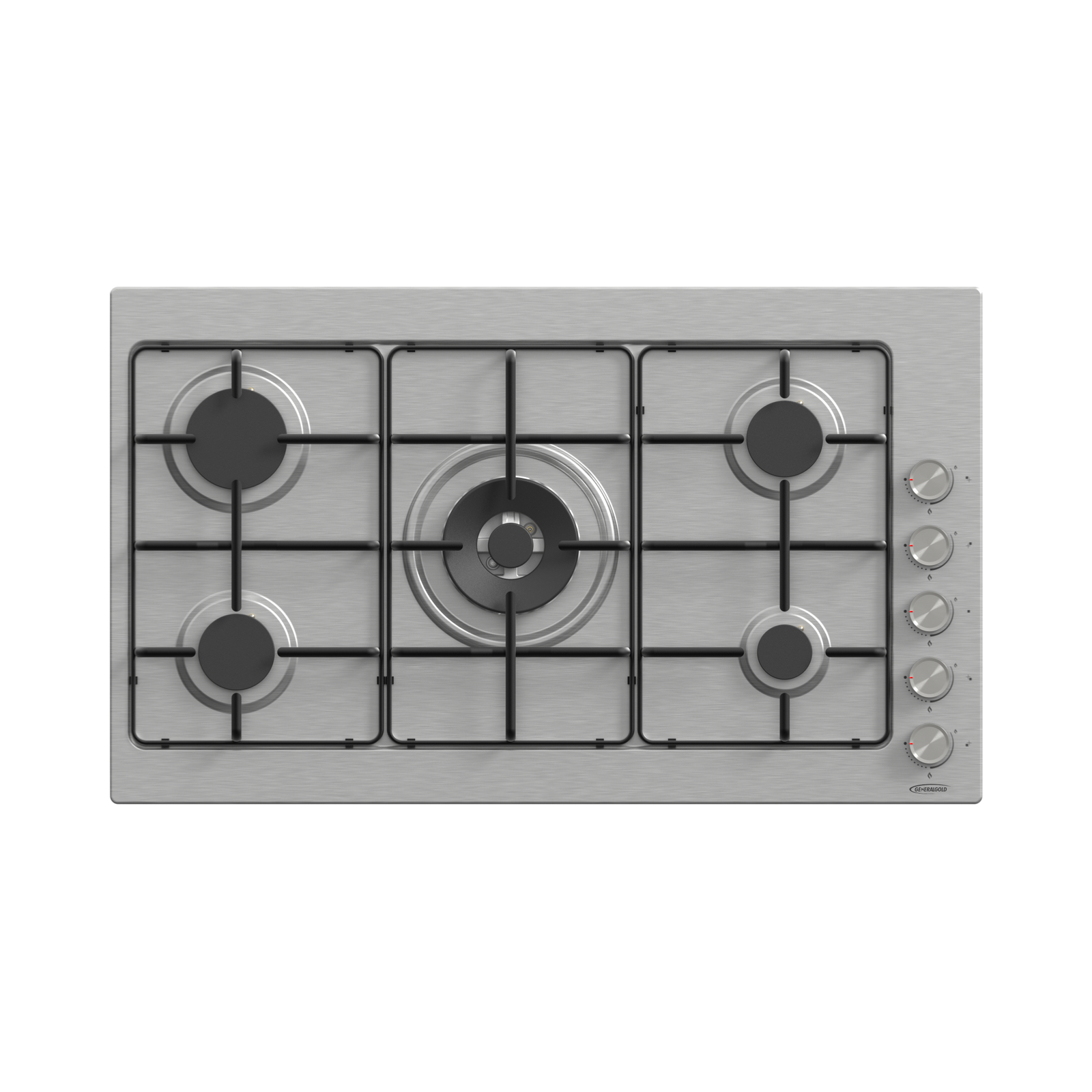 GGEL012 (2) 90cm 5-Burner Gas Hob with Enamel Supports - Image 1