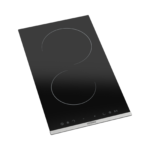 30cm 2-Zone Black Glass Vitroceramic Hob - Image 2
