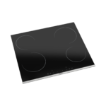 60cm 4-Zone Black Glass Vitroceramic Hob - Image 2