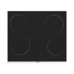 60cm 4-Zone Black Glass Vitroceramic Hob