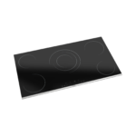 90cm 5-Zone Black Glass Vitroceramic Hob - Image 2