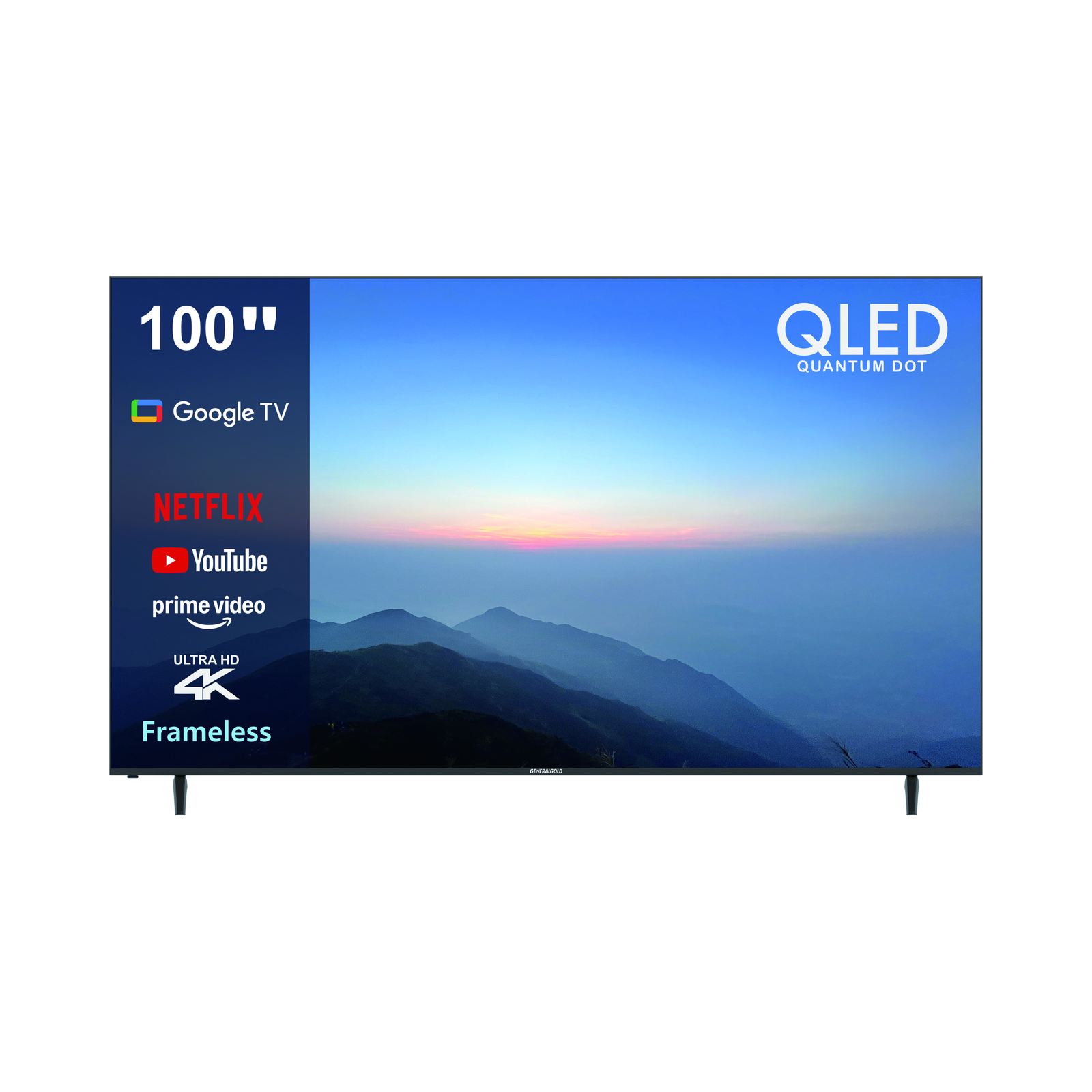 GK-10080 100" 4K QLED Google TV with 64GB Storage - Image 1