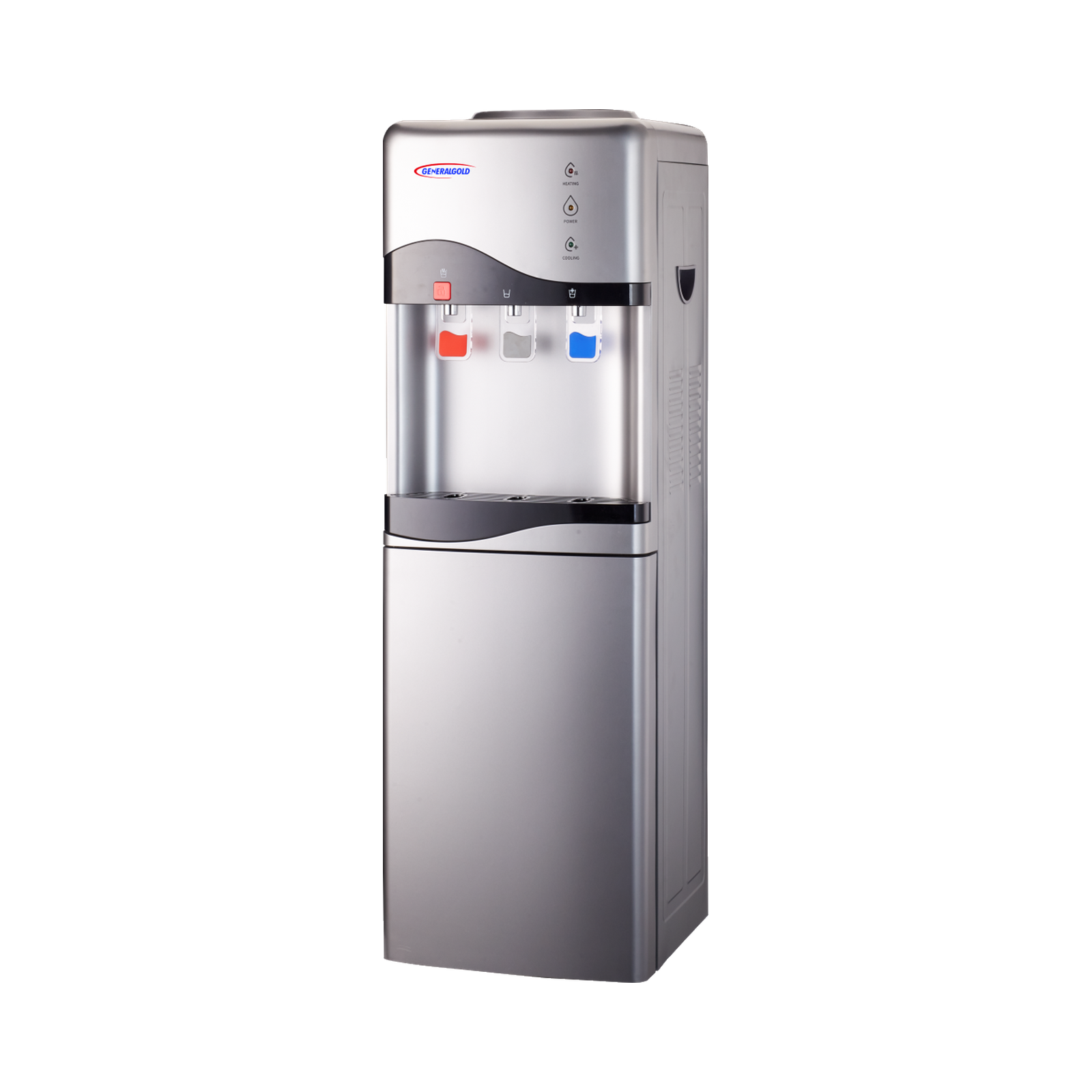 GRF-903S Silver Hot & Cold Water Dispenser with Refrigerator - Image 1