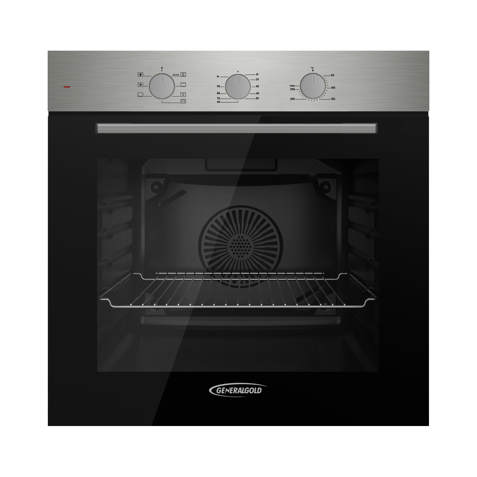 QB PEARLY 60 MXBL 60cm Stainless Steel Built-In Oven with 7 Functions - Image 1