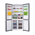 600L Black Glass Four-Door Total No Frost Refrigerator - Image 2