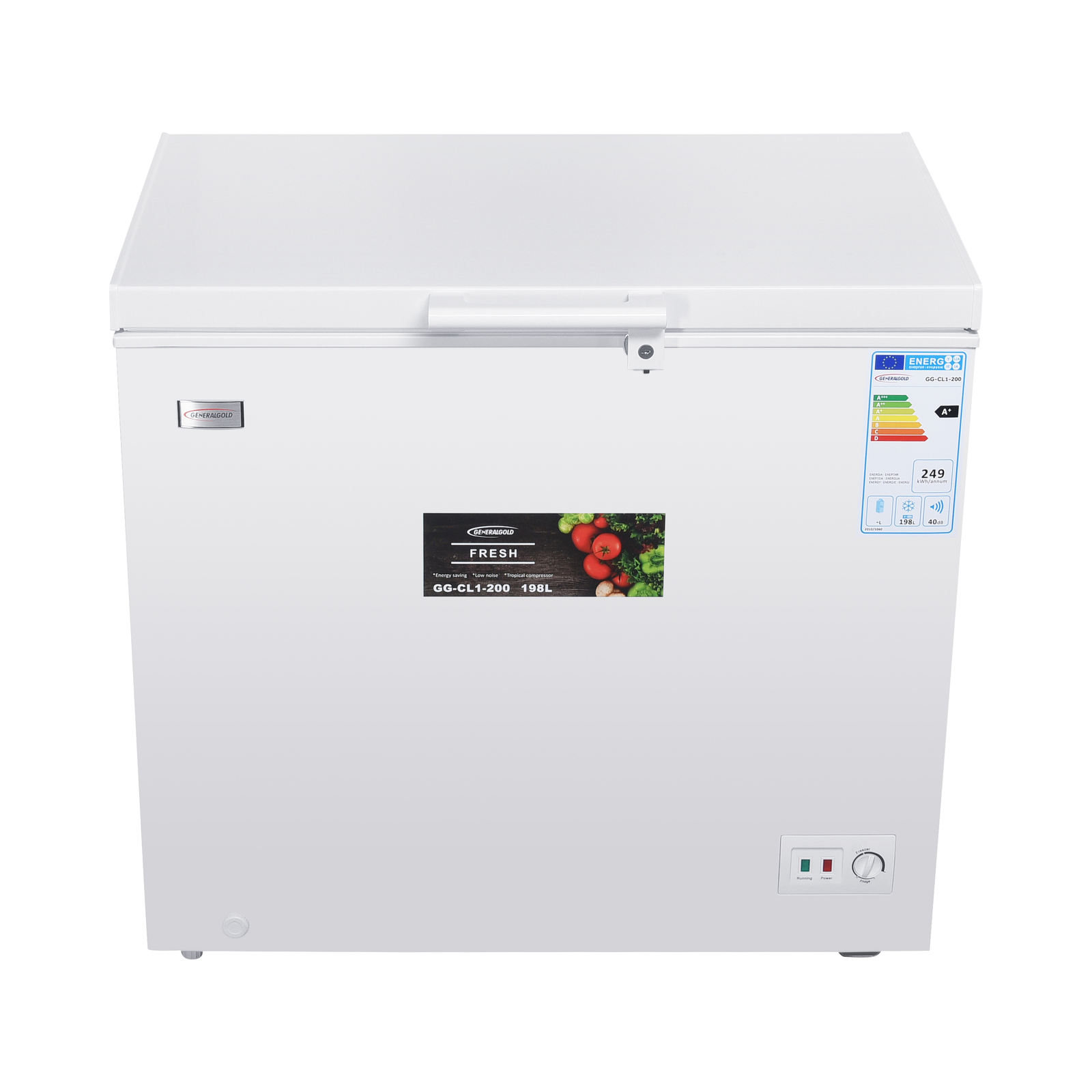奥骊冰箱23255 拷贝 200L White Chest Freezer - Image 1